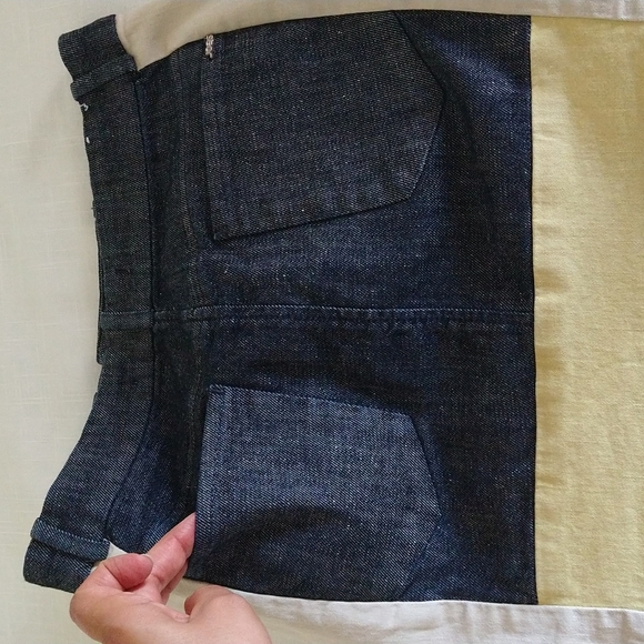 Joe's  denim colorblock Jacqui mini skirt  size 25 - Picture 8 of 12